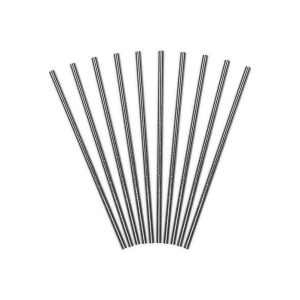10 Pailles Cartonnées Silver