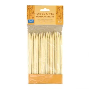 30 Bâtonnets en Bambou - Pomme d'Amour