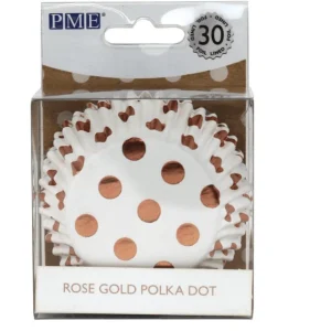 30 Caissettes à Cupcake Rose Gold