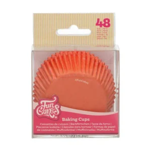 48 Caissettes à Cupcake Orange