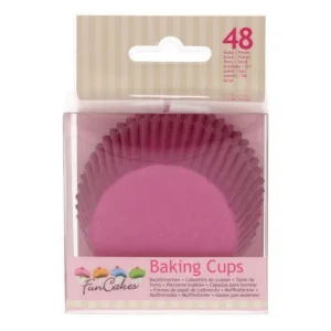 48 Caissettes à Cupcake Rose foncé