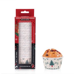 50 Caissettes de Cuisson – Sapin de Noël