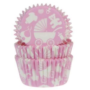 50 Caissettes Enfant Rose