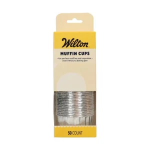 50 Muffin Cups - Argent