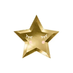 6 Assiettes Étoile d'Or Fantaisie