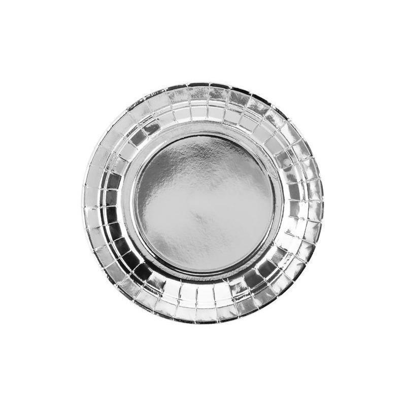 6 Assiettes Silver 18cm – Image 2