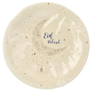 8 Assiettes Eid Mubarak 23 cm