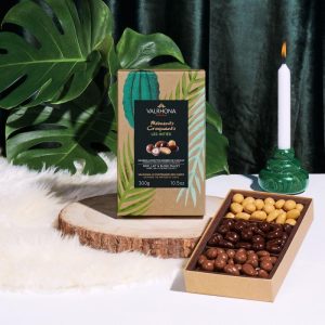 Amandes et Noisettes Enrobées - Noir, Lait, Dulcey