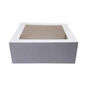Boîte à Gâteau avec Fenêtre – 20 × 20 × 9,5 cm
