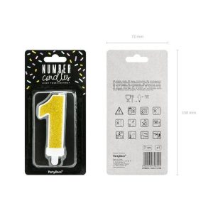 Bougie Gold - Chiffre - Variantes disponibles