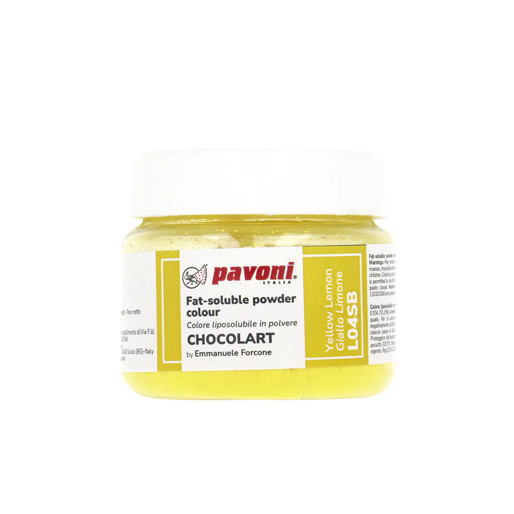 Colorant en Poudre Liposoluble Jaune Citron 40g – Image 2