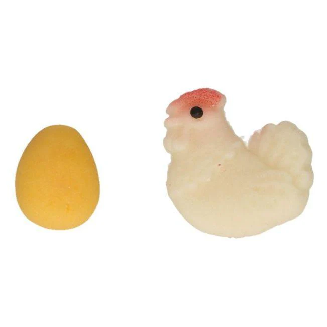 Décorations en Pâte d’Amande - Poule & Œuf – Image 3