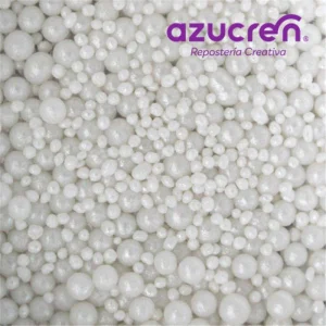 Perles de Sucre Blanches - 1,5 & 4 mm - 90g