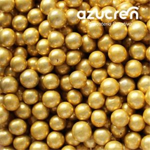 Perles de Sucre Métallisées Or 6 mm - 1 kg