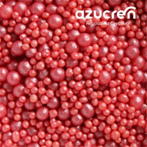 Perles de Sucre Rouges - 1,5 & 4 mm - 90g