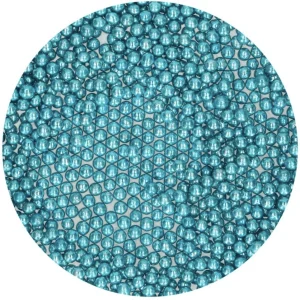 Perles en sucre Medium- Metallic Blue 4mm