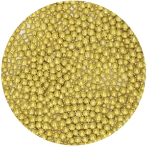 Perles en sucre Medium- Metallic Gold 4mm