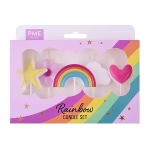 Set de 5 Bougies - Arc en Ciel