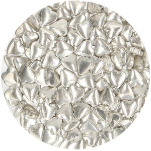 Sprinkles Coeurs Metallic Silver - 80g