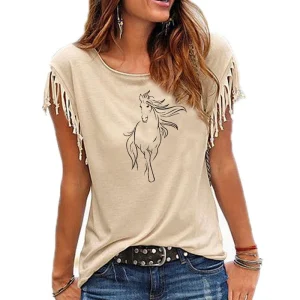 T Shirt Franges