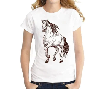 Tee-Shirt "Cheval au Fusain"