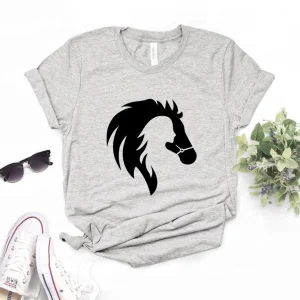 Tee-Shirt "Jeune fille et Cheval"